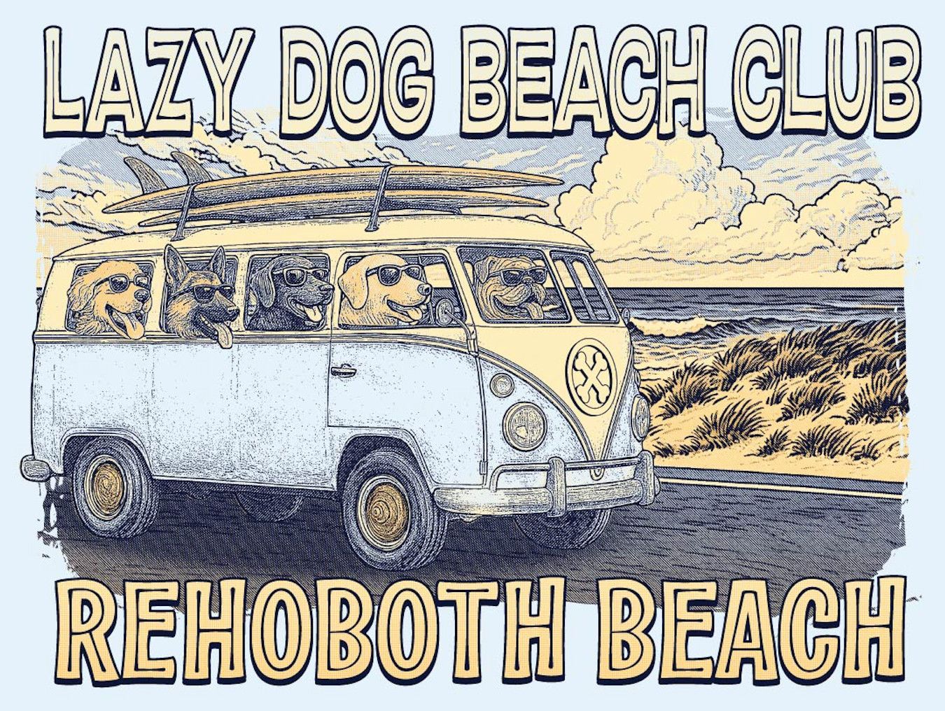 BEACH STICKER COASTAL BEACH BUS