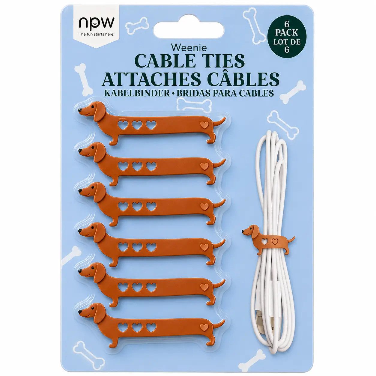 CABLE TIES DACHSHUNDS