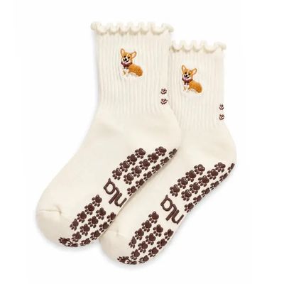 GRIP SOCKS CORGI RUFFLES