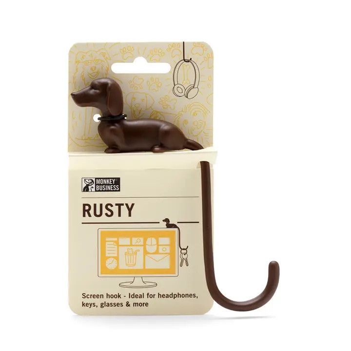 DACHSHUND TAIL HOOK BROWN