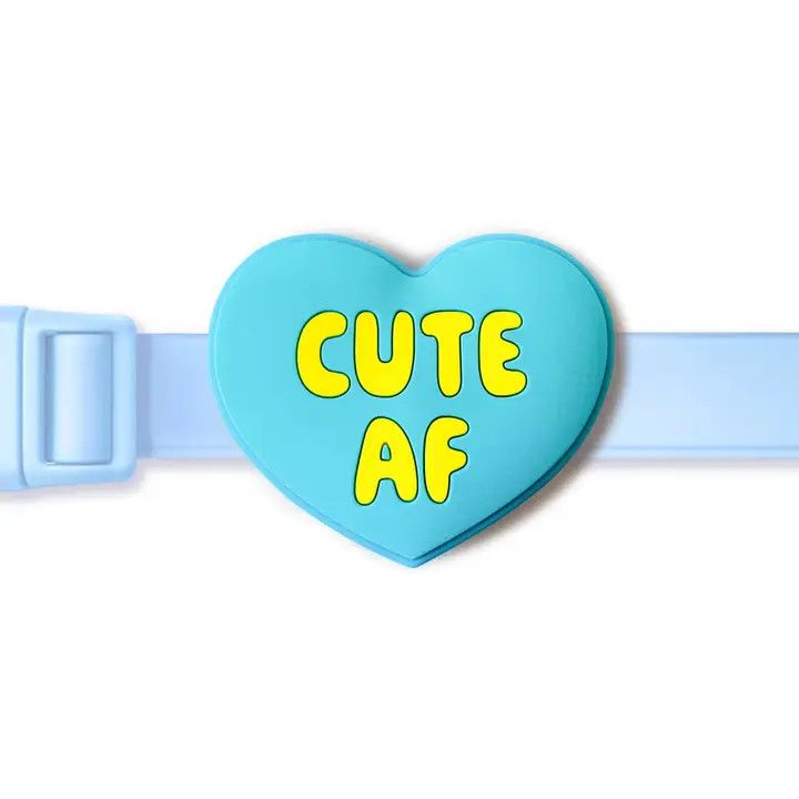 JIBY CHARM BLUE HEART CUTE AF