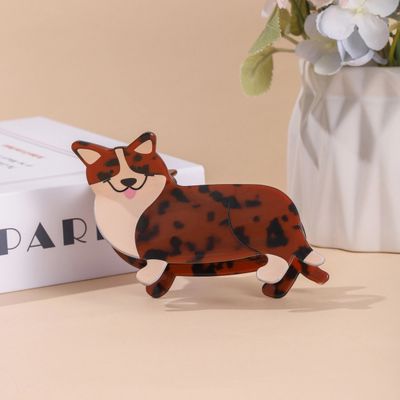 HAIR CLIP CORGI BROWN