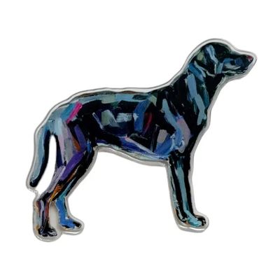BREED ACRYLIC MAGNET BLACK LABRADOR
