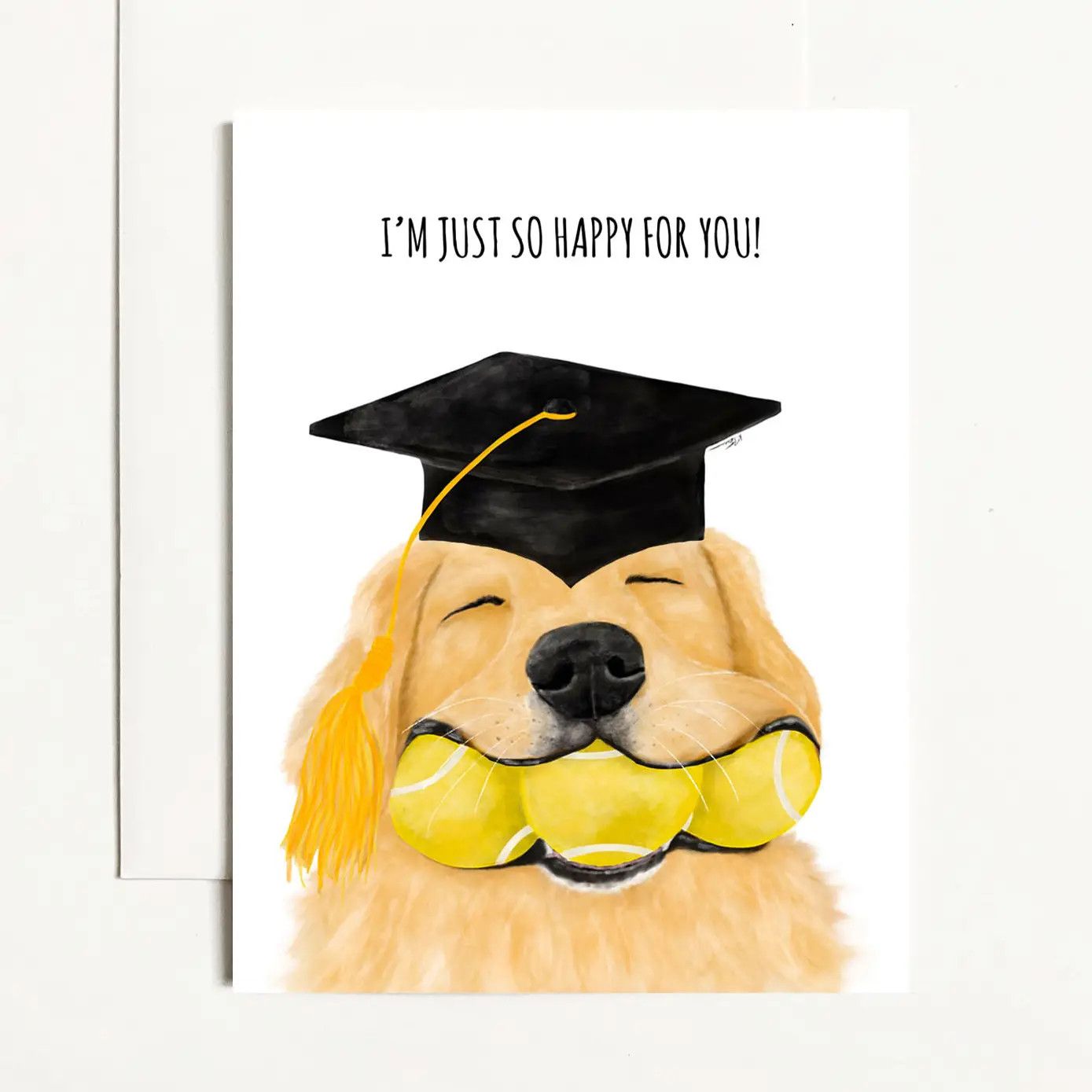 GREETING CARD JUST SO HAPPY FOR YOU GRADUATE