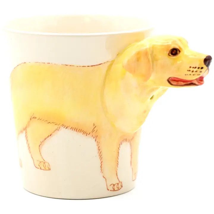 3D COFFEE MUG YELLOW LABRADOR