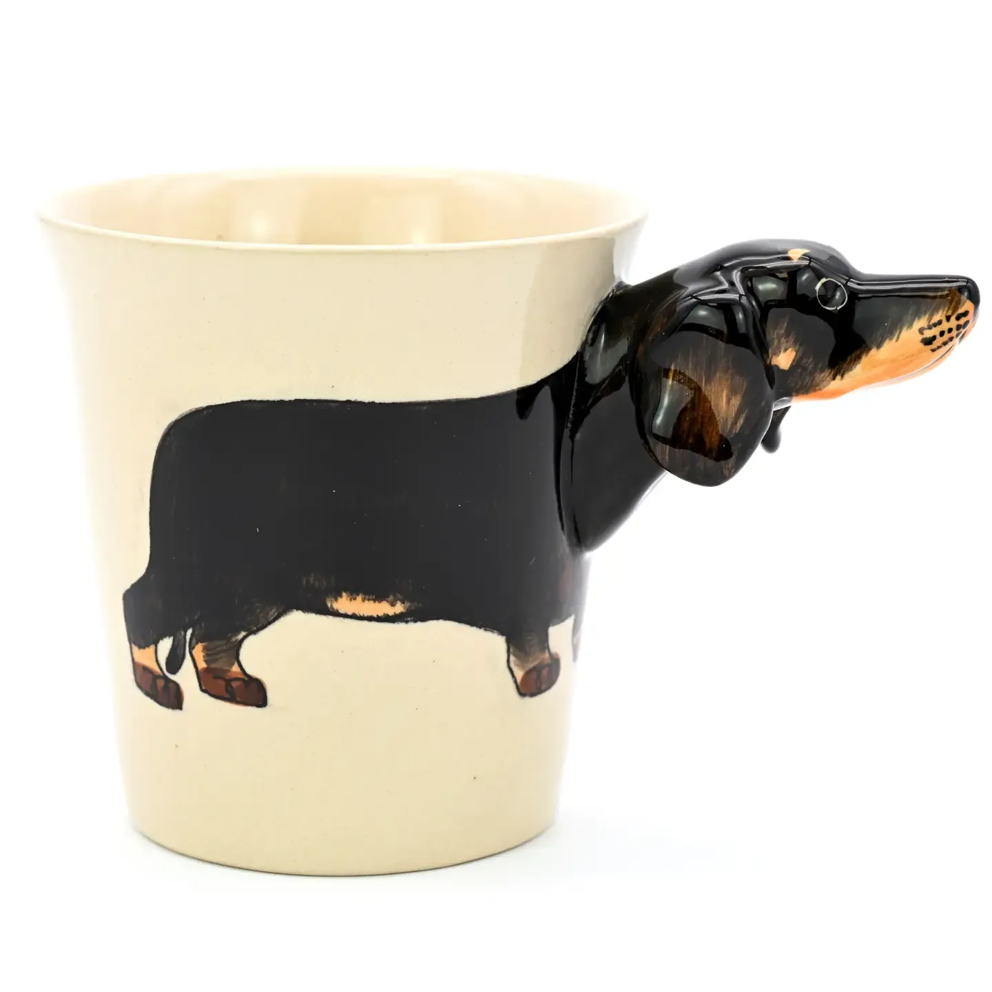 3D COFFEE MUG DACHSHUND BLACK
