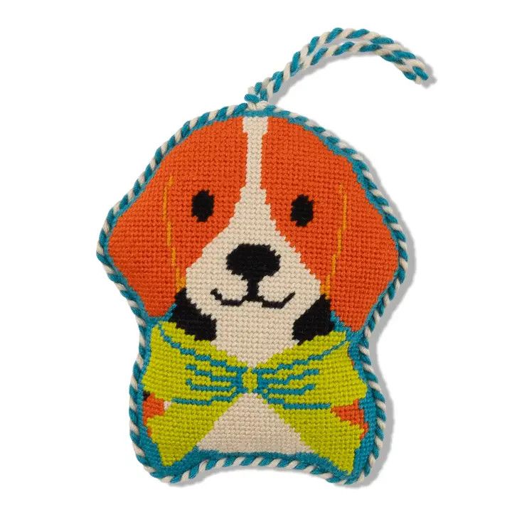 NEEDLEPOINT ORNAMENT BEAGLE