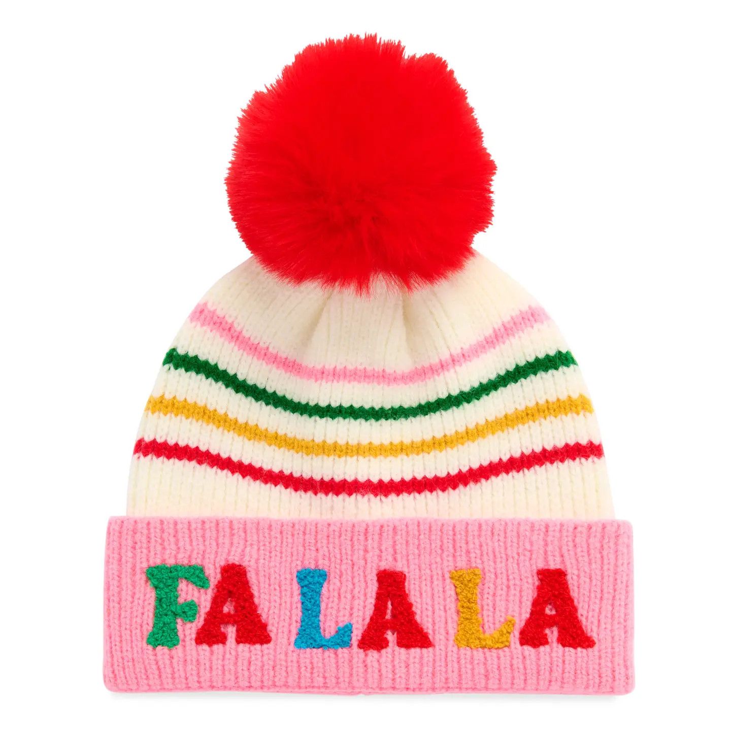 CHRISTMAS KNIT BEANIE FA LA LA