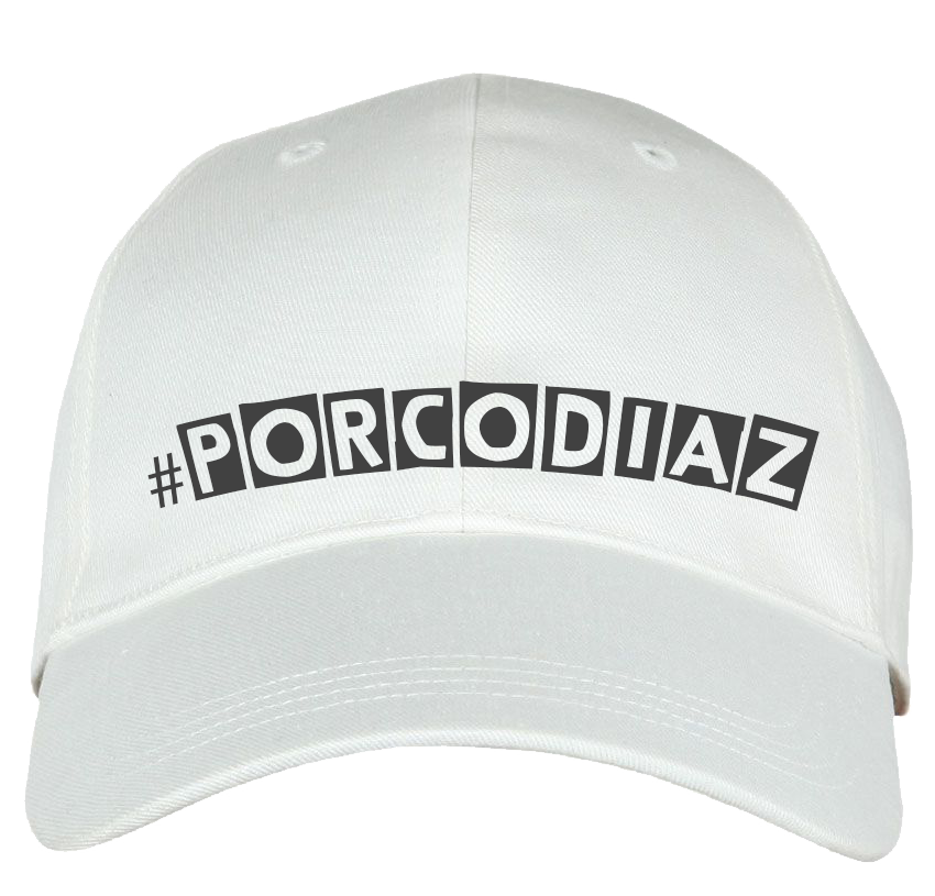 Cappellino con frase: &quot;#porcodiaz&quot;