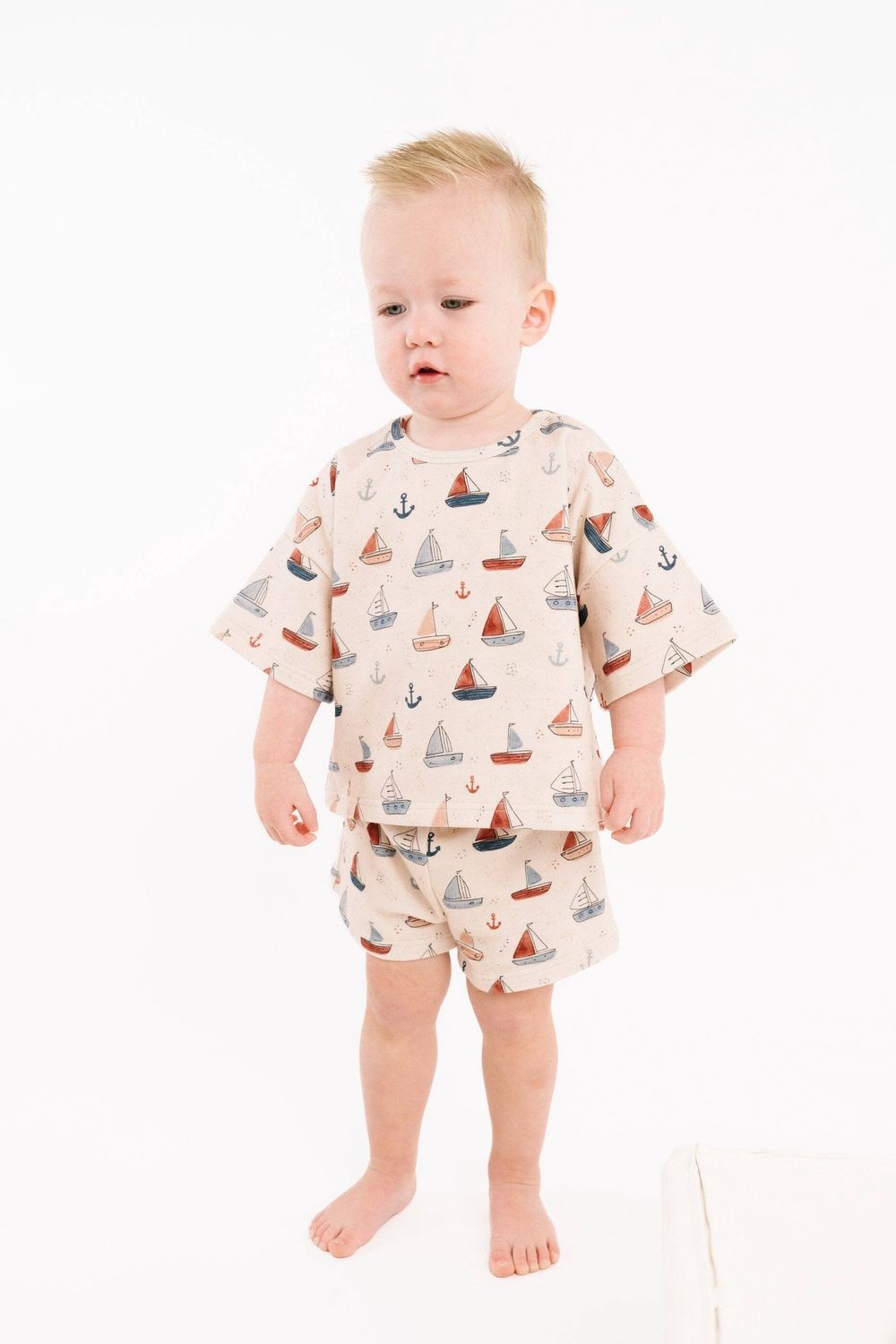 Nautical Sail Slouchy Set