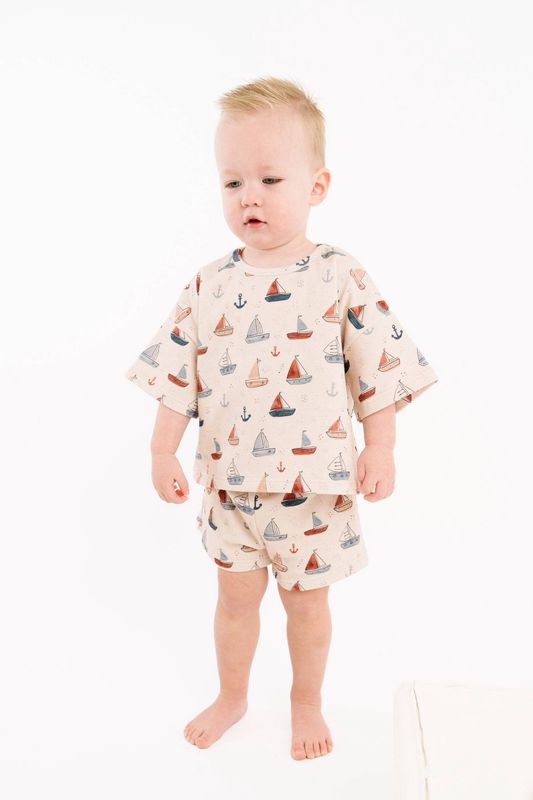 Nautical Sail Slouchy Set