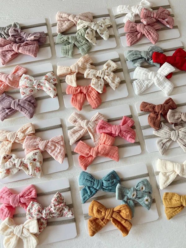 3-Pack Nylon Bows, Daisy