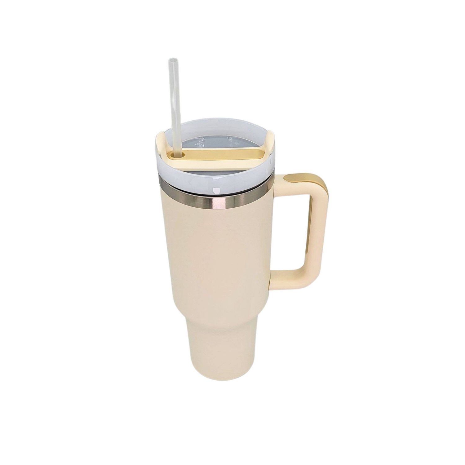 40 Oz. In My Mom Engraved Handled Mug, Color: Ivory White