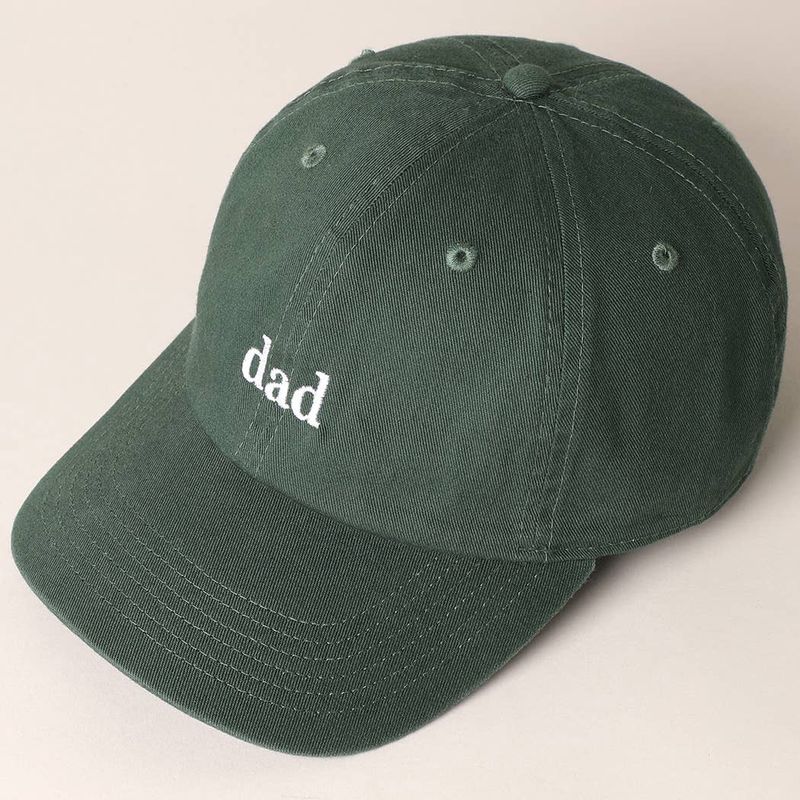 Father's Day Baseball Cap With Dad Text Embroidery