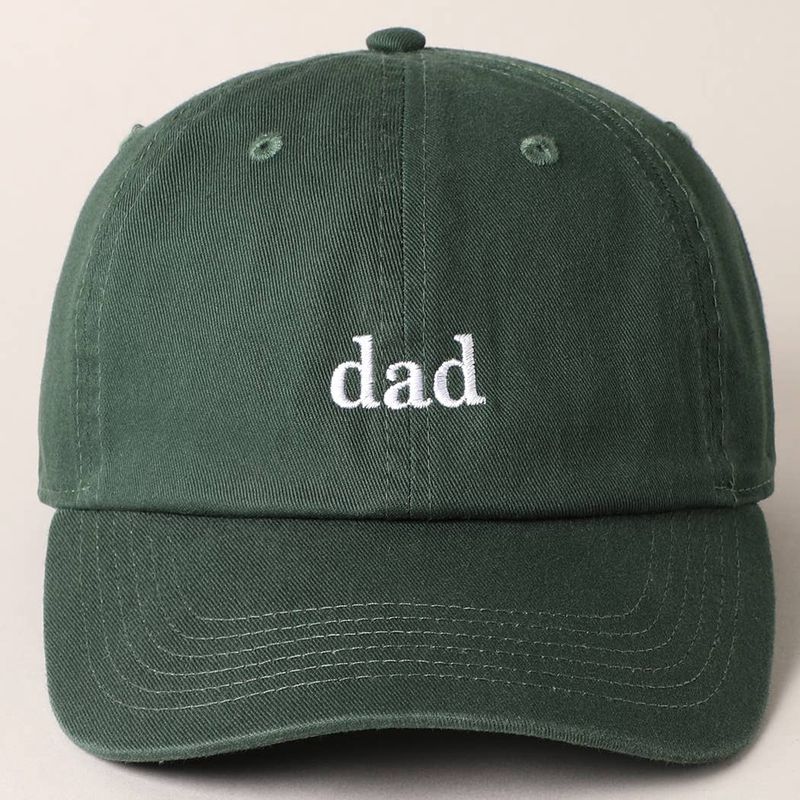 Father's Day Baseball Cap With Dad Text Embroidery