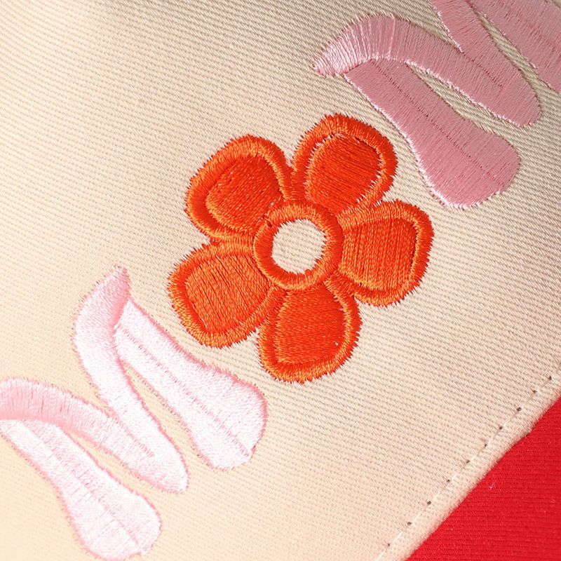 MOM FLOWER Embroidery Two-Tone Trucker Hat
