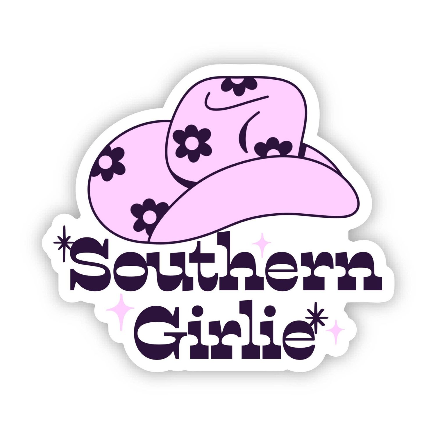 Southern Girlie Cowboy Hat Sticker