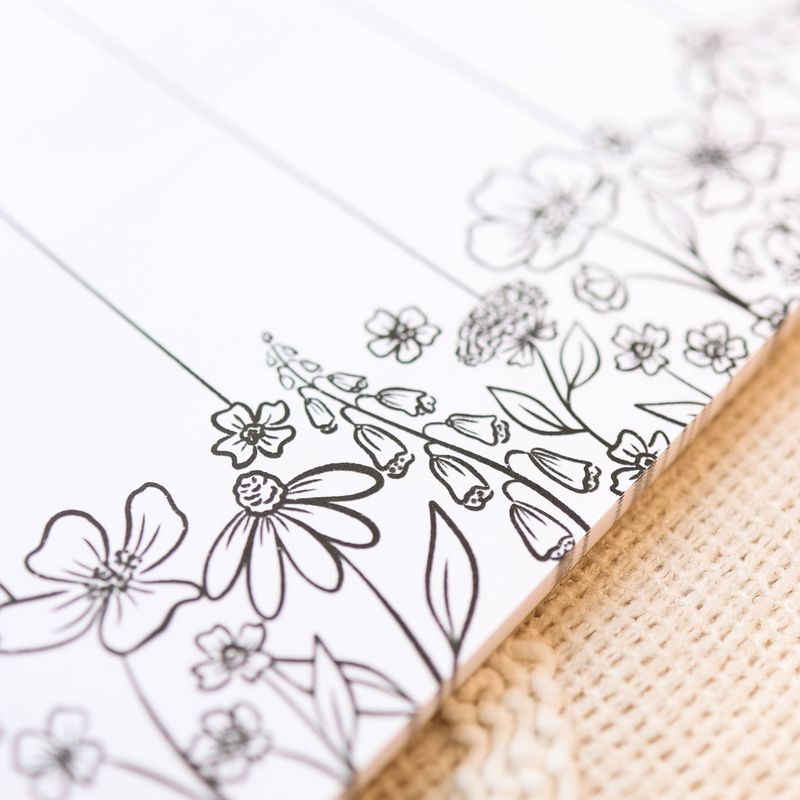 Floral Weekly Planner Notepad