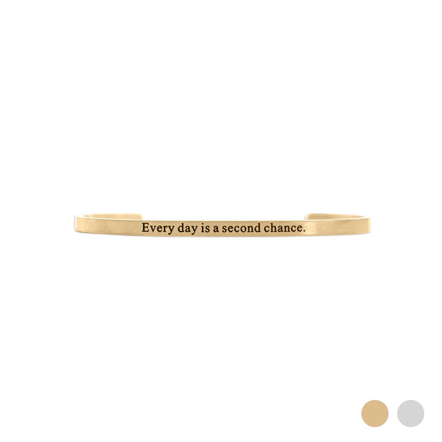 Every day is Engraved Bracelet, Color: Gold