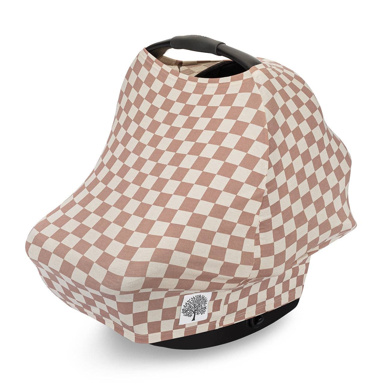 Multi-use Cover, Rosewood Checker, Color: Rosewood Checker