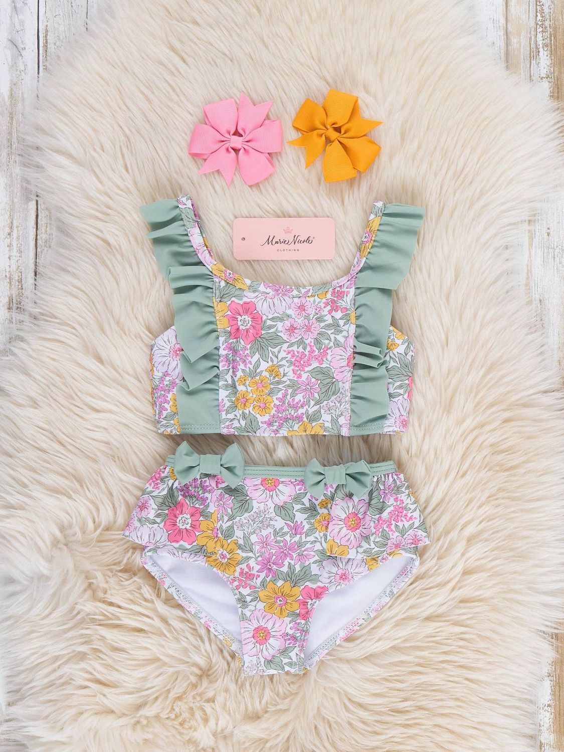 Blossom in the Sun Ruffle Swimsuit, Size: 5XL(9/10yrs)