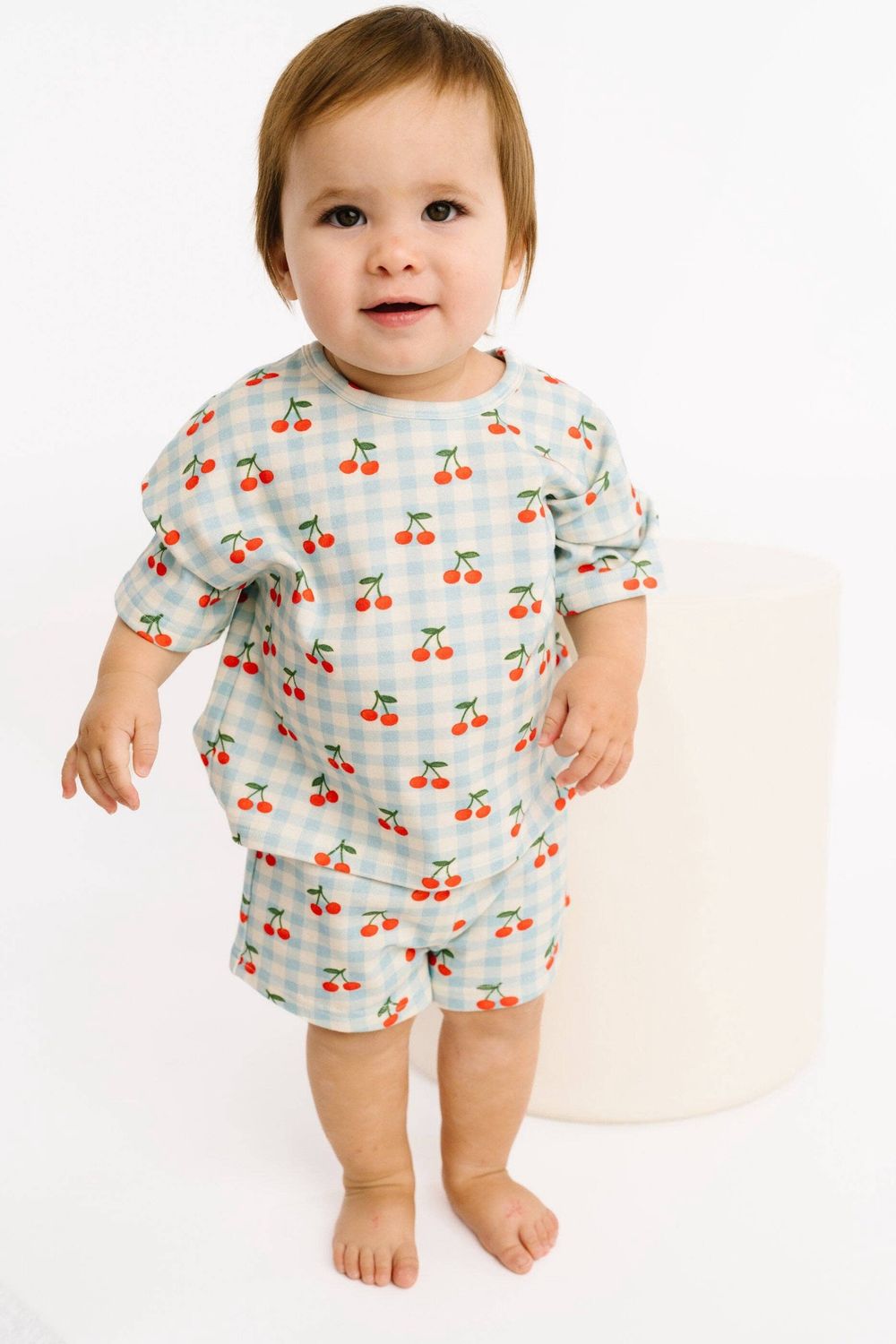 Cherry Picnic Slouchy Set