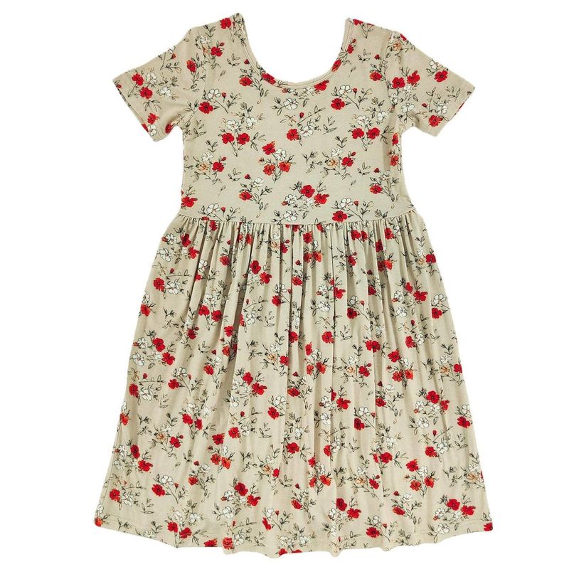 Poppy Field Short Sleeve Bamboo Dress