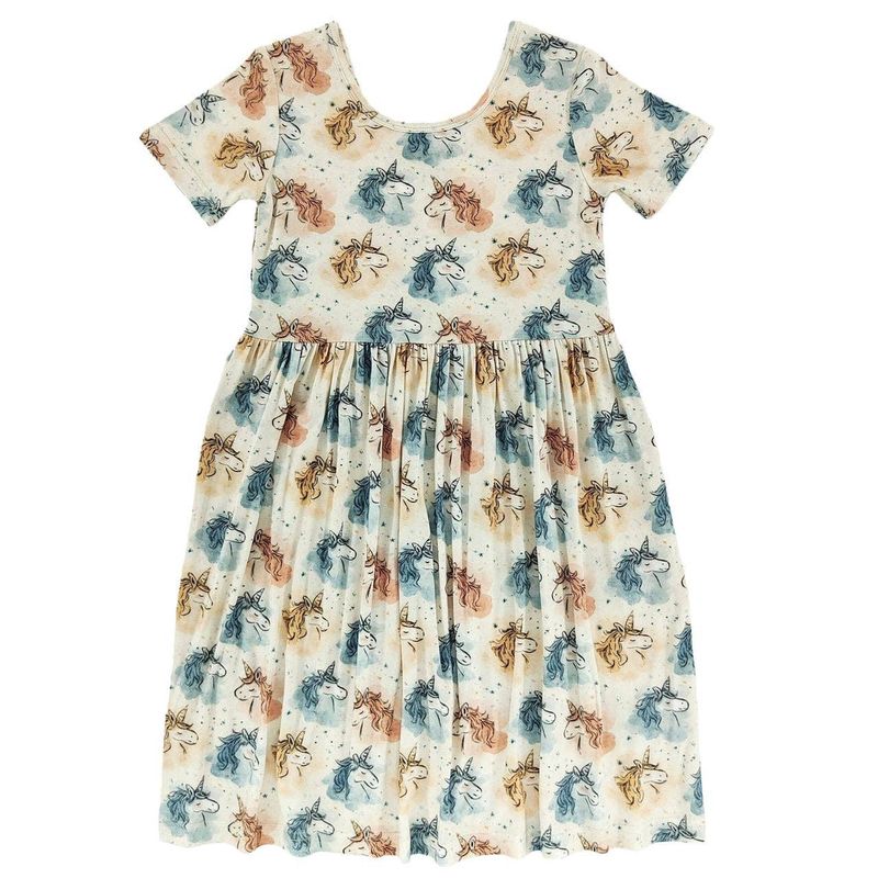 Stardust Unicorn Short Sleeve Bamboo Dress
