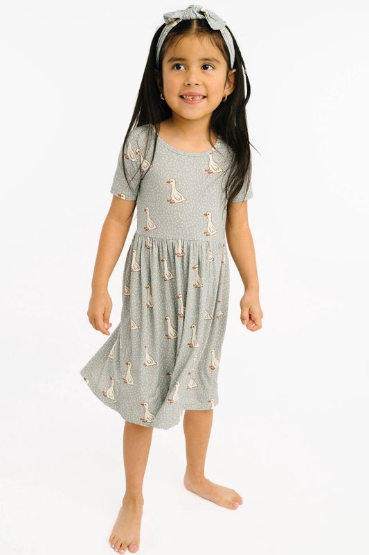 Classic Goose Short Sleeve Bamboo Dress