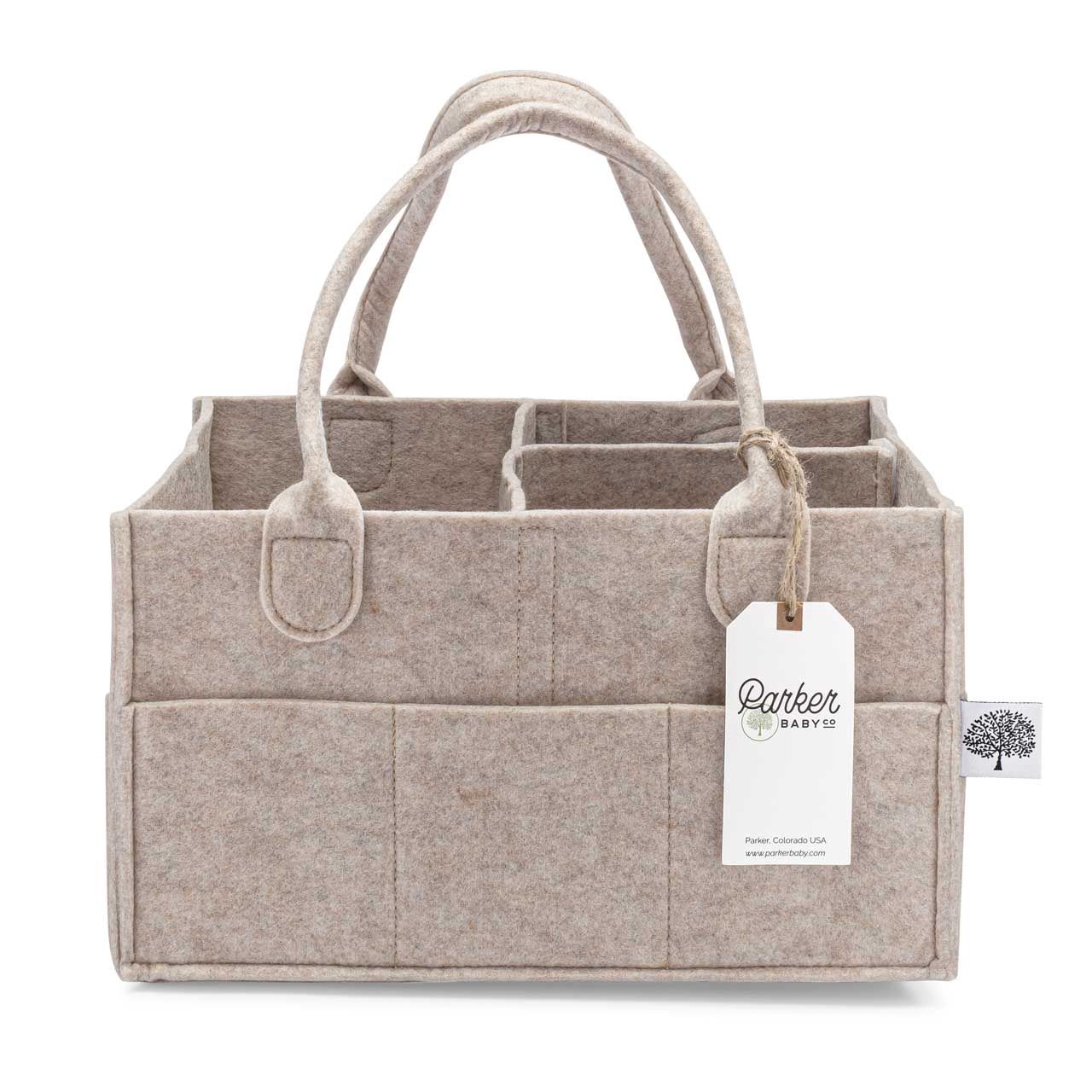 Diaper Caddy in Oatmeal, Size: Regular (13 x 9 x 7")