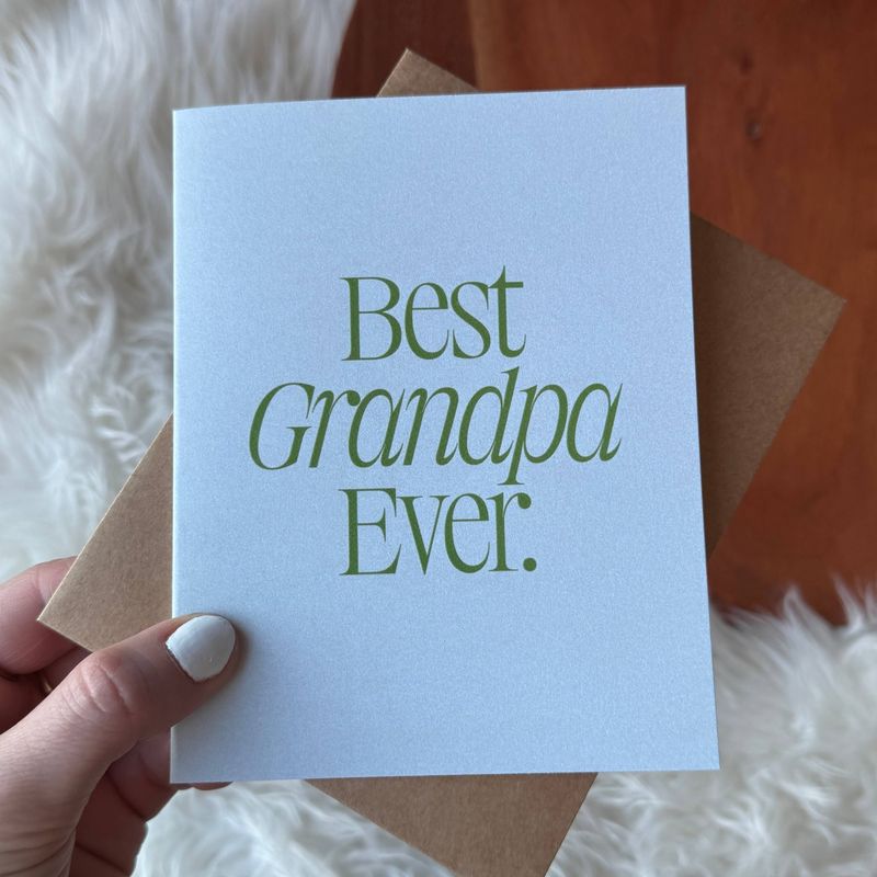 Best Grandpa Ever Father's Day Card