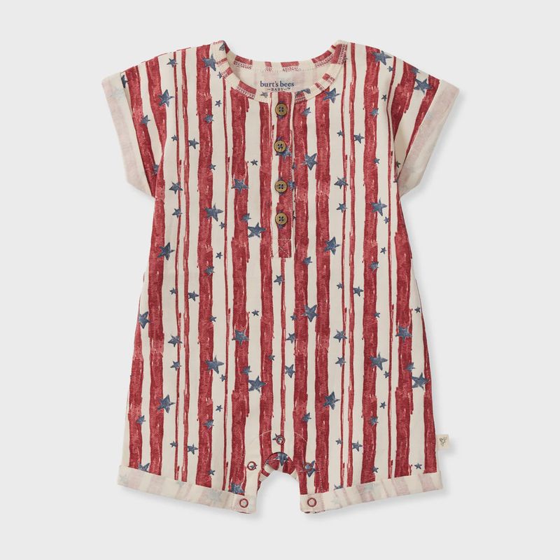 Stars &amp; Stripes Baby Boy Romper
