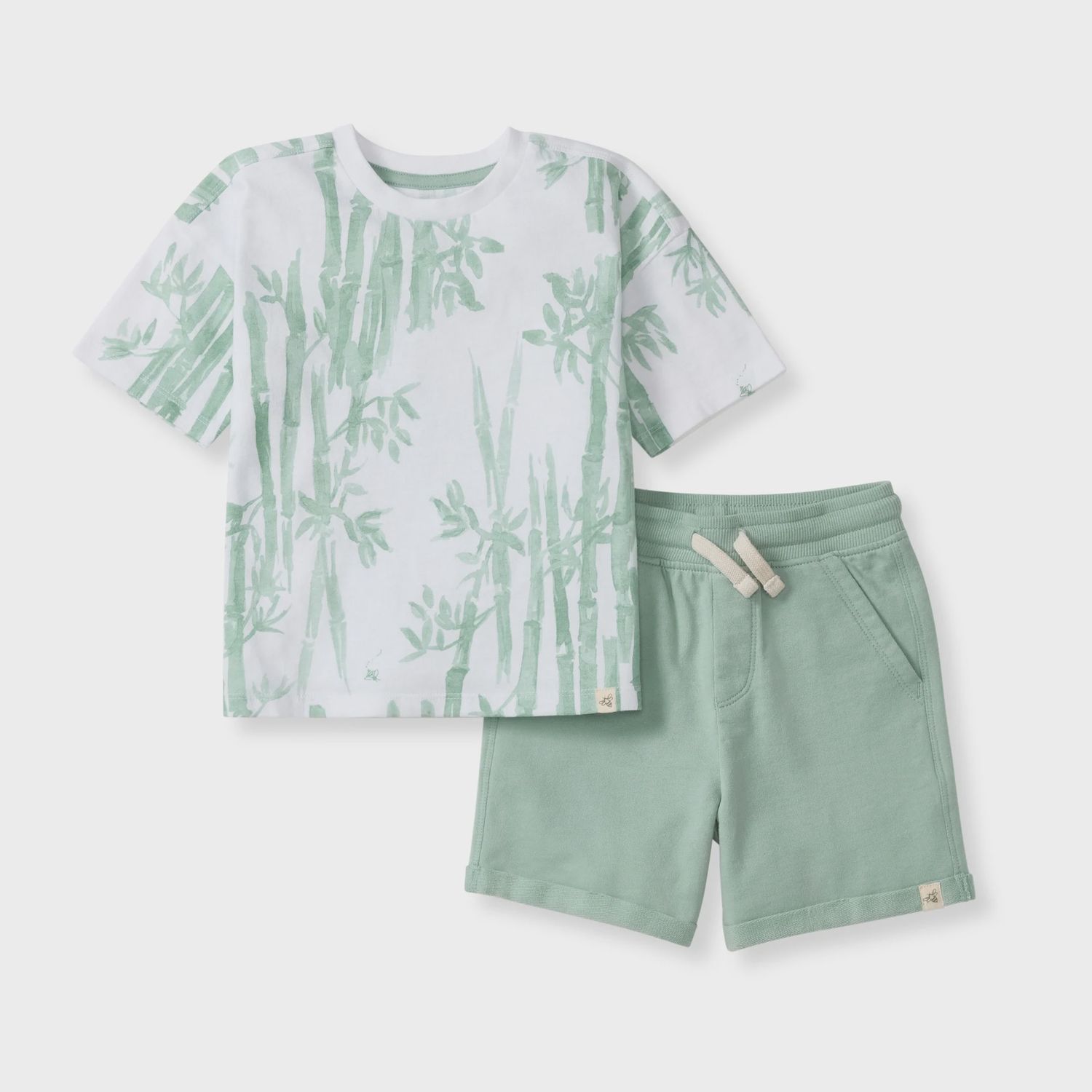 Bamboo Forest Tee &amp; Shorts Set