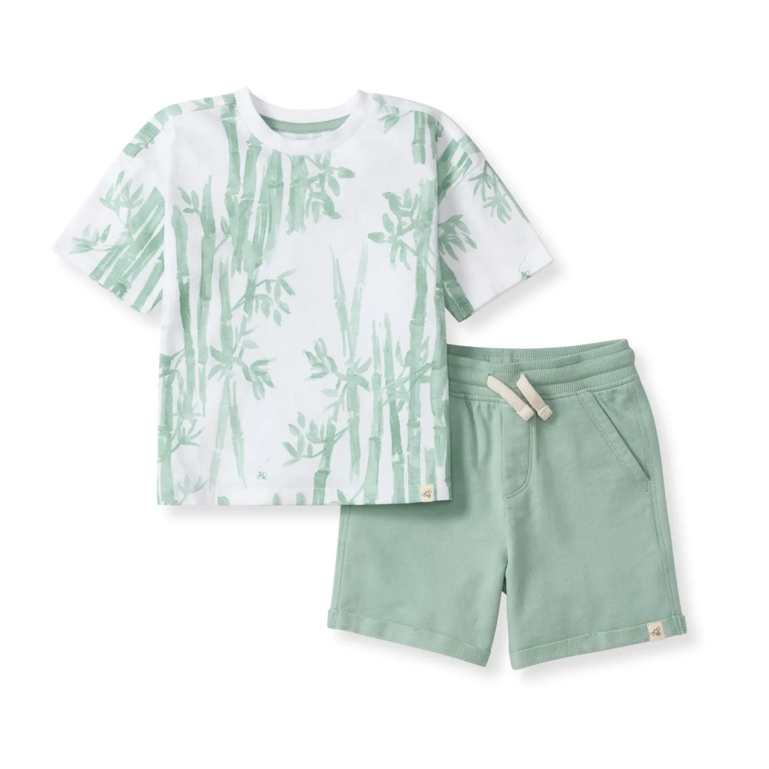 Bamboo Forest Tee &amp; Shorts Set