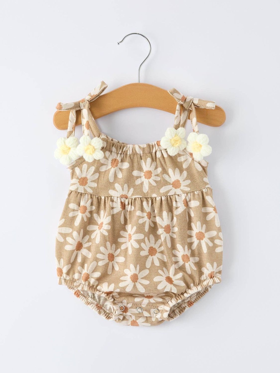 Floral Daisy Spaghetti Strap Romper