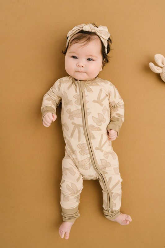 Neutral Bows Bamboo Sleeper