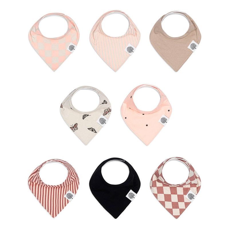 Butterfly Bandana Bib Set (8 pack)