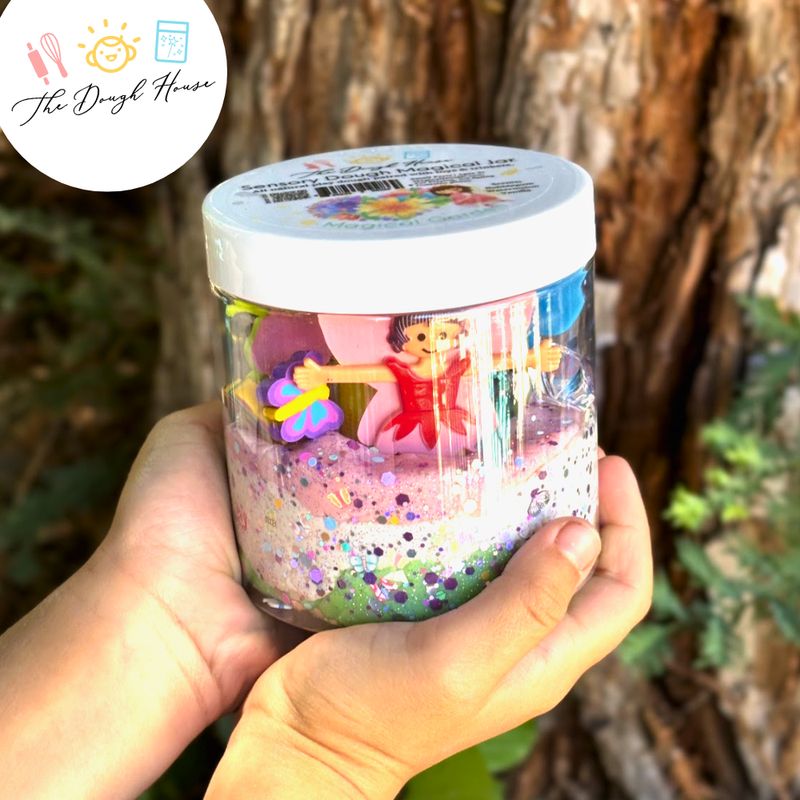 The Dough House - Super Size Girly Garden Magical Jars