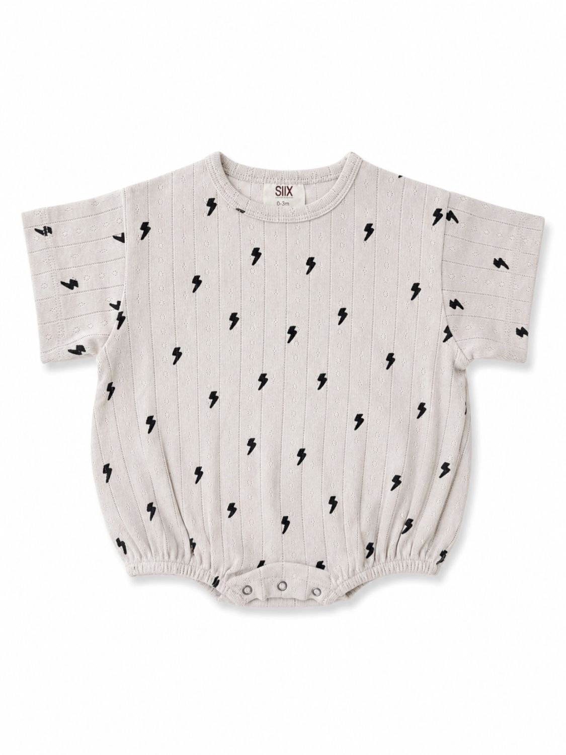 Lightning Bolts / Organic Pointelle T-Shirt Bubble