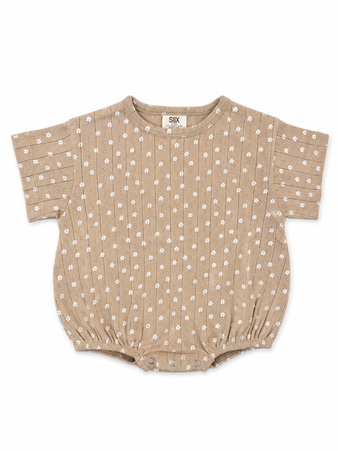Almond Bloom / Organic Pointelle T-Shirt Bubble
