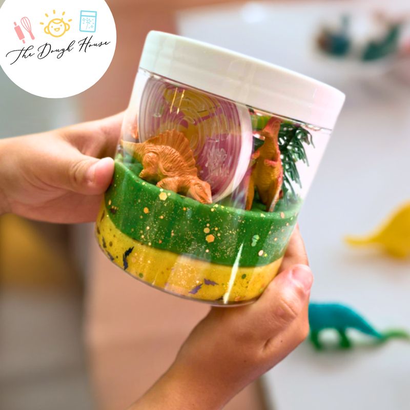 The Dough House - Super Size Dinosaur Magical Jars