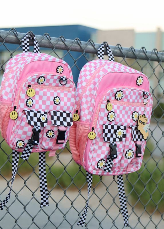 MINI Daisy Checker Pink Backpack