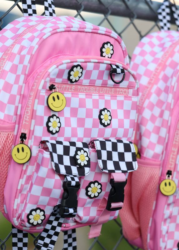 MINI Daisy Checker Pink Backpack