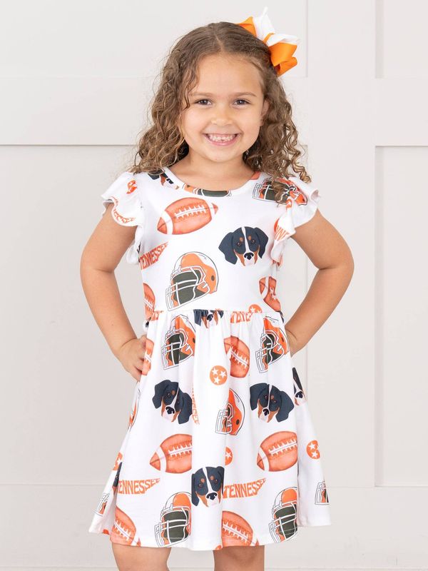 Go Team Flutter Swing Dress