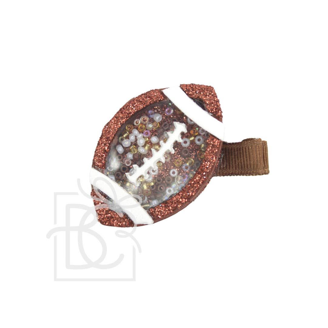 Football Ribbon Figure on Pinch Clip, Style: Football Shaker