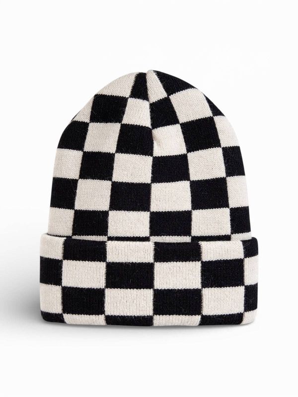 Baby's First Hat®, Black/Sand Checkerboard with Matching Blanket