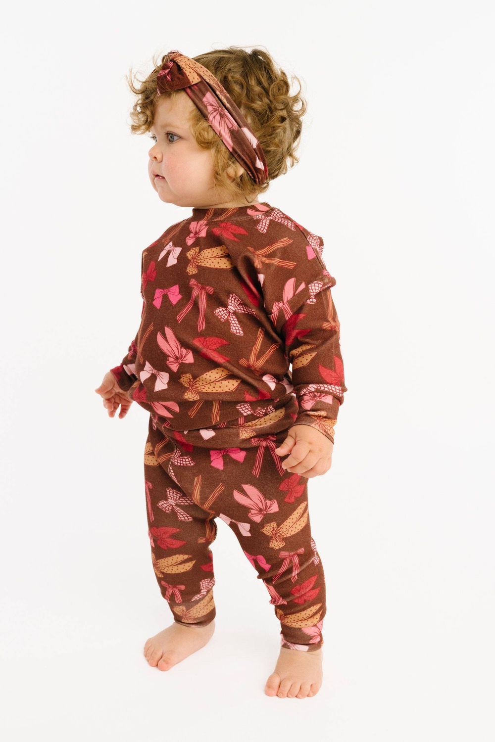 Little One Shop - Darling Bows Crewneck Set