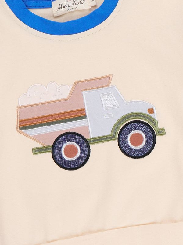 Marie Nicole Clothing - Busy Dump Truck Colorblock Top
