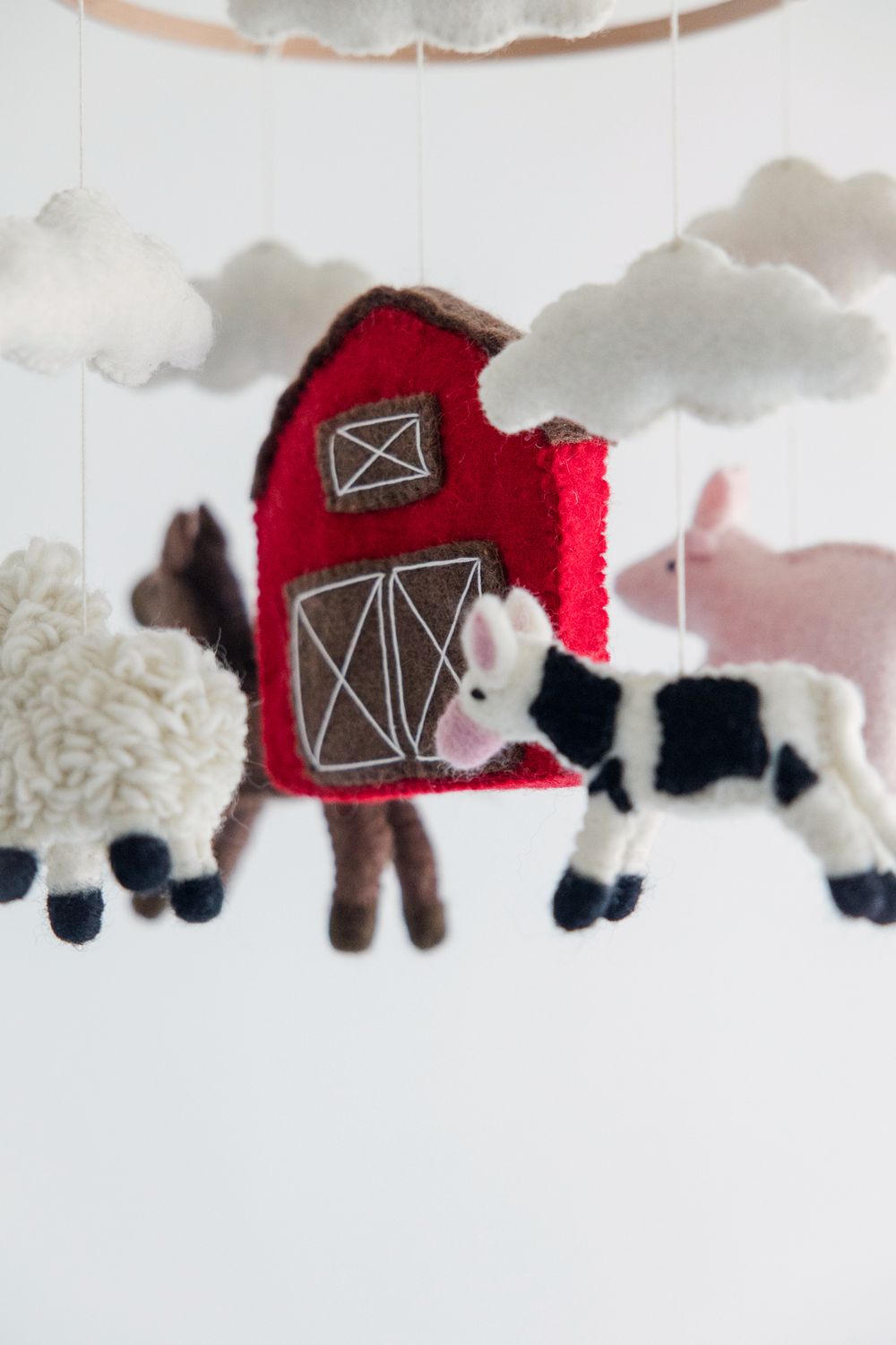 Farm Theme Mobile - Handmade Nursery Decor