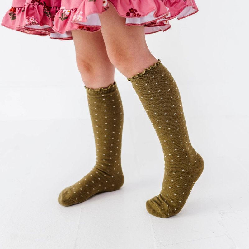 Little Stocking Co. - Dottie Knee Socks - Olive